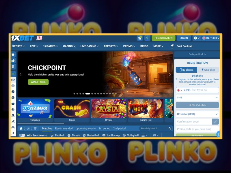 Plinko 1xBet — Gioca a Plinko sul casinò 1xBet