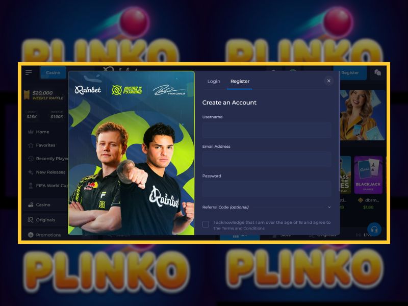 Crea un account su RainBet Crea un account su RainBet