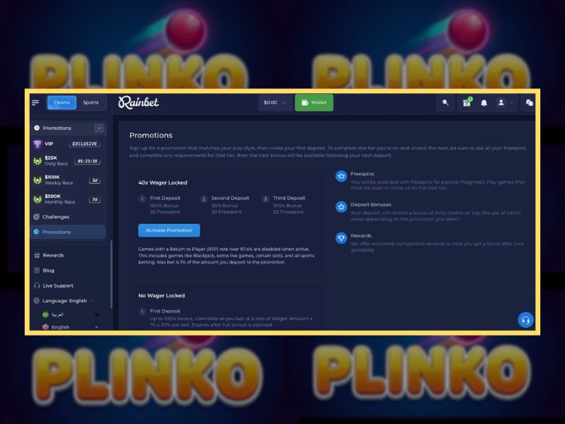 Effettuare un deposito al casinò su RainBet Effettuare un deposito al casinò su RainBet