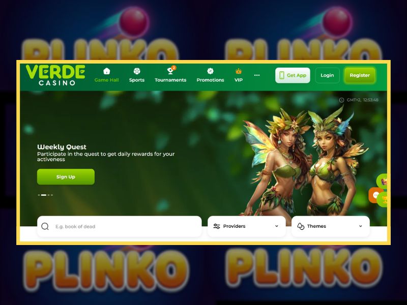 Plinko Verde — Gioca a Plinko al casinò Verde