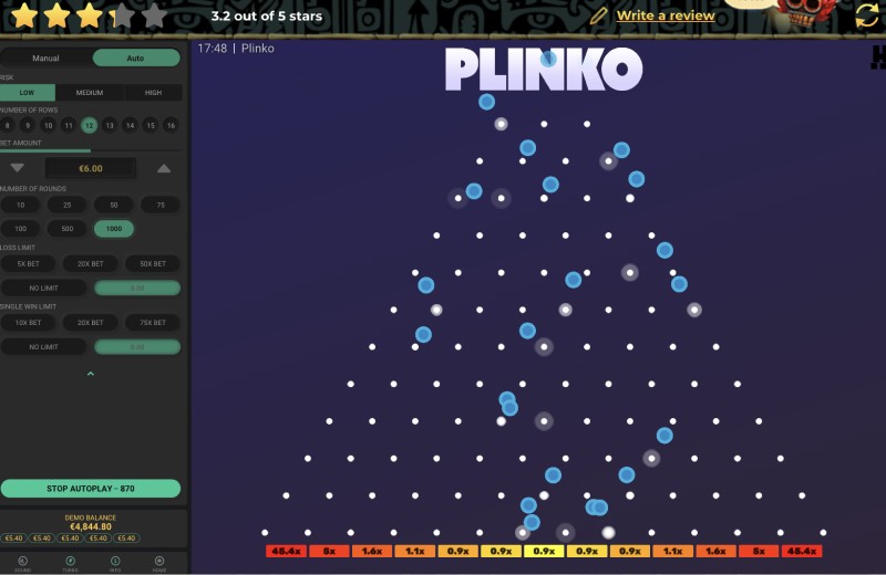 Conclusion sur l'application Plinko